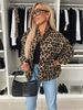 Retro Vintage Leopard Print Jacket For Women - Loose Fit Casual Coat With Stylish Design, Comfortable Polyester Blend, S-XXL_mkmklike.com