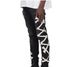 Men's Stretch Skinny Jeans - Trendy Ripped & Bone Print Denim Pants For Streetwear | Comfort Fit, Washed & Distressed Style_mkmklike.com