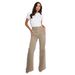 Women's Clothing Retro Low-Rise Flared Jeans – Split Hem & Statement Pockets For Streetwear Vibes_mkmklike.com