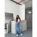 Women's High Waist Relaxed Fit Washed Denim Jeans Straight Leg Casual Trousers For Streetwear Fashion (XS-5XL)_mkmklike.com