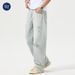 Pure Muqiu Clothing | 2025 Spring New Trendy American Style Washed Ripped Jeans Men's Loose Straight Long Pants_mkmklike.com