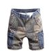 Men's Trendy Printed Denim Shorts Summer Thin Loose Fitting Five Point Pants Fashionable Brand Jeans_mkmklike.com