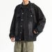 Vintage Washed Denim Jacket For Men, Autumn American High Street Style, Couple's Workwear Jacket, Versatile Casual Top,_mkmklike.com