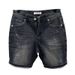 Men's Distressed Slim-Fit Denim Shorts Stretch Washed Black Grey Casual 5-Inch Shorts_mkmklike.com