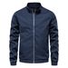 Stand Collar Men Trendy Windproof Outdoor Workwear Jacket Men's Retro Pilot Style_mkmklike.com