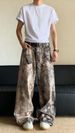 Men's Stretch Denim Jeans - Relaxed Fit Straight Leg Pants With Comfortable Elastic Waist, Classic Grey Wash For Casual Everyday Wear_mkmklike.com