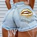 Women's Clothing fashion four seasons street fashion denim shorts_mkmklike.com