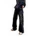 Lightning Bolt Jeans - Vintage Washed Denim Pants For Men (Streetwear, Distressed, Straight-Leg, Retro Rockstar Fit, Unisex Appeal)_mkmklike.com