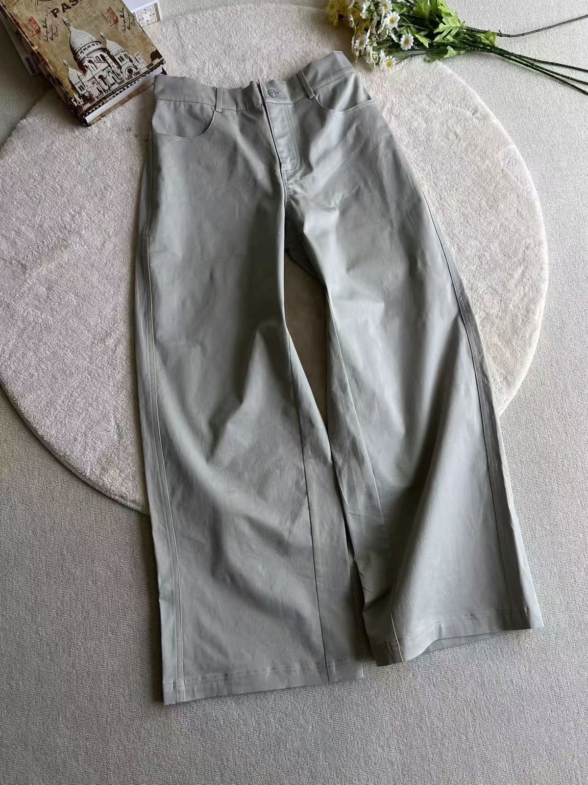 American Vintage Straight Leg Jeans – Unisex Wide Fit Denim Pants With Minimalist A-Line Silhouette_mkmklike.com