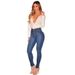 Women's Clothing Autumn New Products Tight Black High Waisted High Elastic Hip Lifting Denim Trousers_mkmklike.com