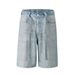 Women's Clothing Washed Diamond Belt Denim Shorts Jeans_mkmklike.com