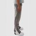 Vintage Patchwork Denim Jeans For Men – Distressed Washed Straight-Leg Hip-Hop Pants With Raw Hem & Streetwear Style_mkmklike.com