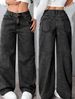 Women's Clothing Sweet And Spicy Style High Waist Large Straight Pants_mkmklike.com
