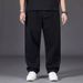 Men's Casual Loose Straight Leg Jeans Dirt Resistant Wear Resistant Suitable For Working In Jeans For Middle Aged And Young Men Short And Stout Men_mkmklike.com