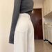 Women's High-Waisted Wide Leg Jeans White Slimming Straight Loose Fit Floor Length Spring Summer New Style Pear Shaped_mkmklike.com
