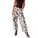 European And American Retro Cow-print Jeans Women, Stylish High-waisted Wide-leg Pants, New Wholesale For Cross-border_mkmklike.com