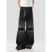 Men's & Women's Vintage High Street Style Straight Leg Jeans - Loose Fit, Wide Leg, Long Length, Comfortable & Stylish_mkmklike.com