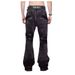 Vintage Jeans – Black Lightning Wash Denim With Button Fly (Men’s, Straight-Leg, Heavy Distressing)_mkmklike.com