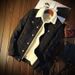 Denim Jacket Men's Thickened Lamb Wool Jacket Autumn And Winter Loose Large Size_mkmklike.com