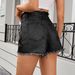 Women's Clothing Washed Hot Girl Raw Edge Denim Shorts Hot Pants Trend_mkmklike.com