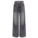 Women's Clothing Wholesale Grey Straight Leg Jeans For Women – Factory Direct Classic Denim Pants (S-XXL)_mkmklike.com
