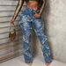Vintage Stretch Denim Jeans For Women – Distressed Washed & Patchwork Design (XS-XXL, Mid-Rise, Retro Blue & Indigo)_mkmklike.com