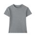 Chicco Round Neck Regular Shoulder 2025 Summer Sleeve Women's T-Shirt American Slim Fit Short Elastic Waist Hot Girl Style Base_mkmklike.com