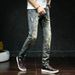 Men's Clothing New Fashion Jeans, Slim Fit, Retro Trend, Ripped, Plus Size Pants_mkmklike.com