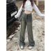 Designed Wide-Leg Retro Jeans For Women Spring 2024 New High-Waisted Slimming Pants Straight-Leg Floor-Length Trousers_mkmklike.com