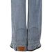 Unisex Retro Reverse-Fit Jeans – Vintage Wash & Deconstructed Streetwear Design (Classic Blue)_mkmklike.com
