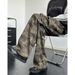 Vintage Camouflage Cargo Jeans For Men & Women - Hip Hop Straight Leg Denim Pants With Multiple Pockets, Relaxed Fit, Spring Casual Wear_mkmklike.com