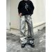 Men's Loose Fit Wide Leg Jeans Digital Printed Washed Camouflage Casual Versatile Pants Summer New Style 3-Pack_mkmklike.com