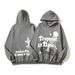 Women's Clothing high street hip hop Travis retro distressed trapped in time foam printed hoodie sweatshirt_mkmklike.com