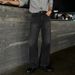 Men's Clothing Washed Straight Jeans Men's Spring Cleanfit Long Pants Wide Leg Mopping Pants_mkmklike.com
