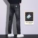 Slim-fit Straight Jeans Business Casual Stretch Slim-fit Men's Trousers Men's Trousers_mkmklike.com