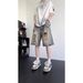 Men's Clothing Denim Shorts Men's Washed Trendy Casual Retro 5 Point Youth Handsome Pants_mkmklike.com