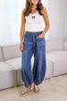 Independent station 2025 cross border European and American spring street fashion casual ladies jeans_mkmklike.com