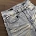 American High Street Style Bamboo Pattern Stretch Denim Jeans With Double Back Pockets, Men's Versatile Slim-fit Pants_mkmklike.com