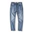 New Emerald Blue Selvedge Jeans High End Slim Straight Slightly Elastic Xinjiang Bamboo Cotton Jeans Men's_mkmklike.com