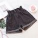 Women's Clothing High Waist Plus Size Women's Elastic Waist Denim Shorts Loose Fat Mm Slim All Match Curled Hem A Line Wide Leg Pants_mkmklike.com