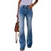 Women's Clothing Traceable Overseas Warehouse Denim Bell Bottom Pants_mkmklike.com