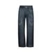 Heavy Industry Spray-Dyed Dirty Denim Men's High Street Punk Wasteland Style Snake Print Vintage Loose Casual Pants_mkmklike.com