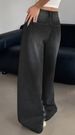 K Wide Leg, Extra Long, Floor Hugging Jeans, Women's Ripped Casual Pants_mkmklike.com