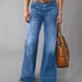 K New Women's Retro High Waisted Straight Leg Loose And Slimming Versatile Jeans_mkmklike.com