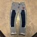 Men's Clothing European And American Style Men's Y2K Patchwork Painted Print Fashion Straight Leg Jeans_mkmklike.com