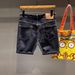 Men's Trendy High Street Style Denim Shorts Mid-Length Casual Retro American Five Point Summer New Style_mkmklike.com