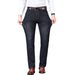Men's Slim Fit Skinny Jeans Stretch Fleece Lined Thickened Black Casual Denim Midweight Polyester Trousers Simple Wear_mkmklike.com