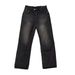 Vintage Black Washed Slim Straight Bootcut Jeans Denim Pants Slight Flare Clean Fit Retro Style for Men (S-3XL)_mkmklike.com
