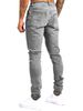 Men's Classic Straight Fit Jeans – Comfortable Cotton Denim Pants (Black/Blue, Regular Waist, Machine Washable)_mkmklike.com