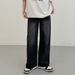 Men's Retro Washed Black Wide Leg Jeans Loose Straight Casual Trousers Height Enhancing American Trendy Brand Spring Autumn Style_mkmklike.com